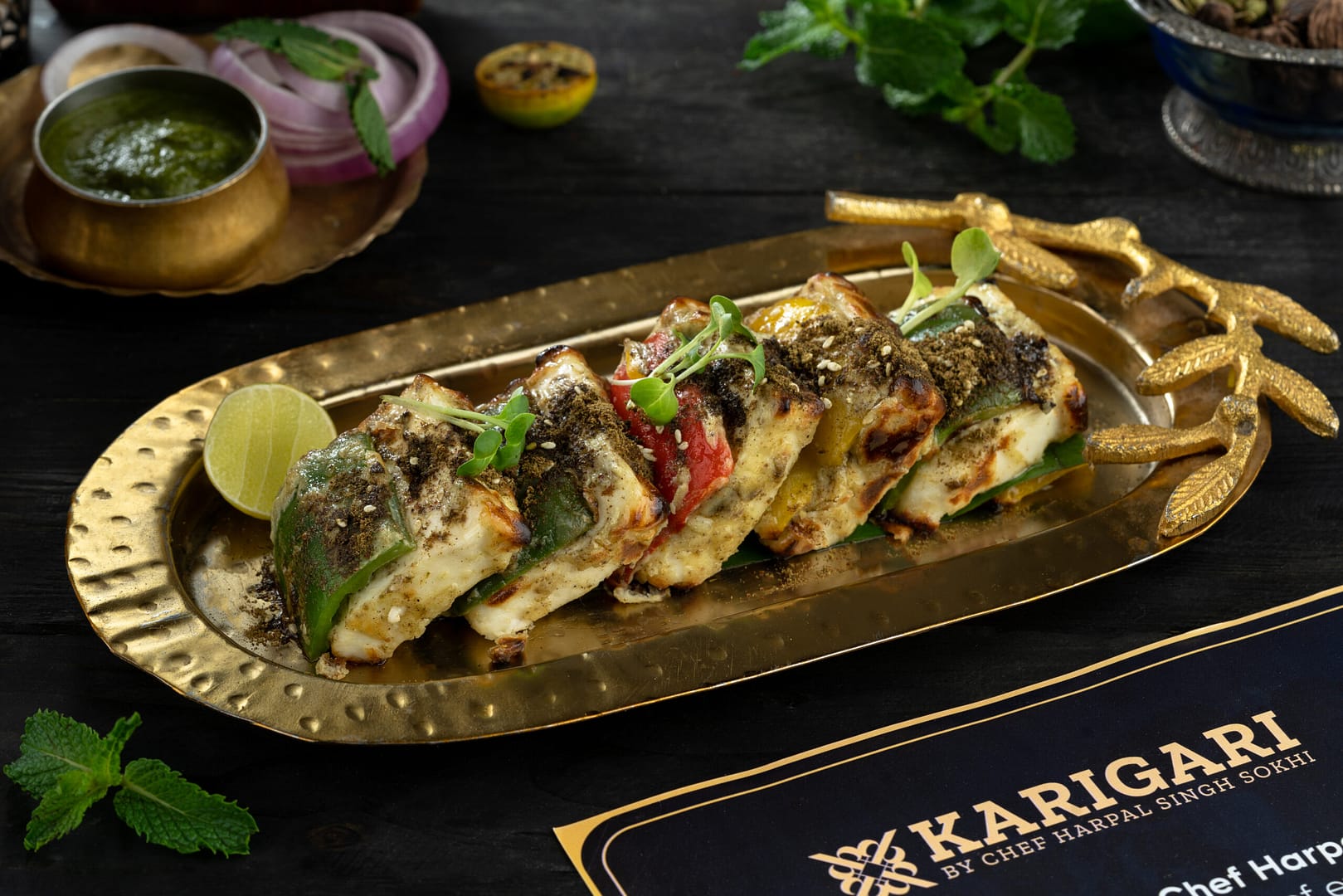 Zataar Crusted Paneer Tikka