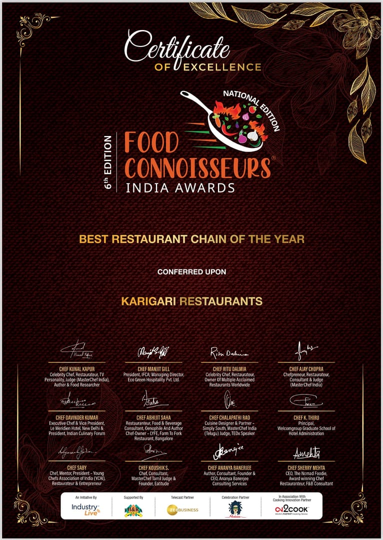 Best Restaurant Chain of the Year